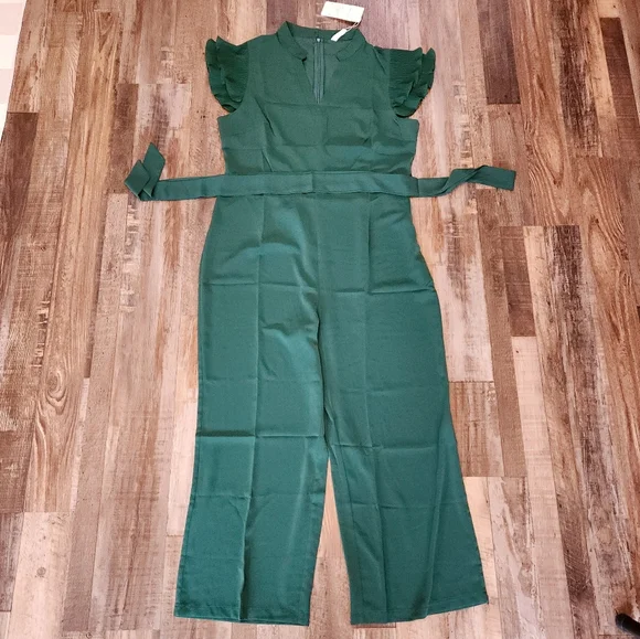 Ruffle Sleeve Jumpsuit - Picture 3 of 10